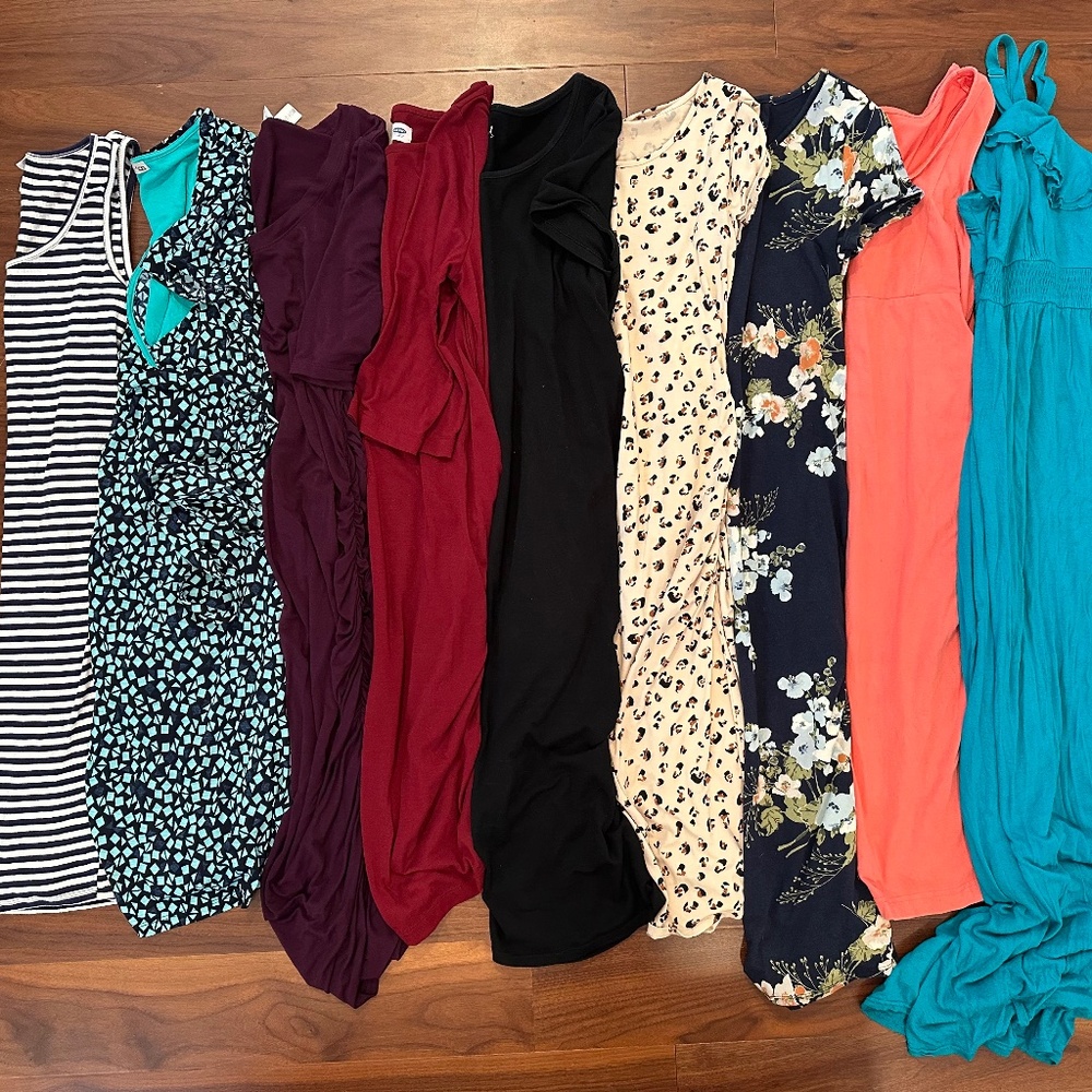 Lot of 9 Maternity Dresses